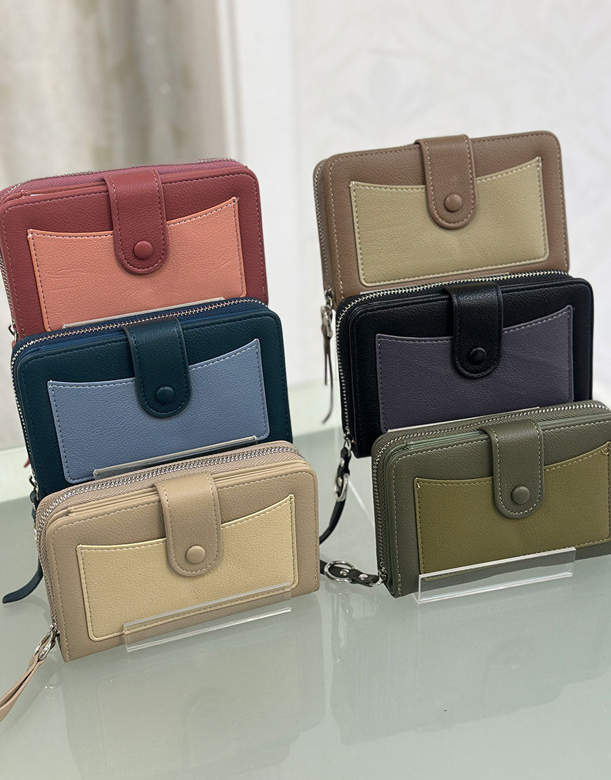 CARTERA/MONEDERO BICOLOR
