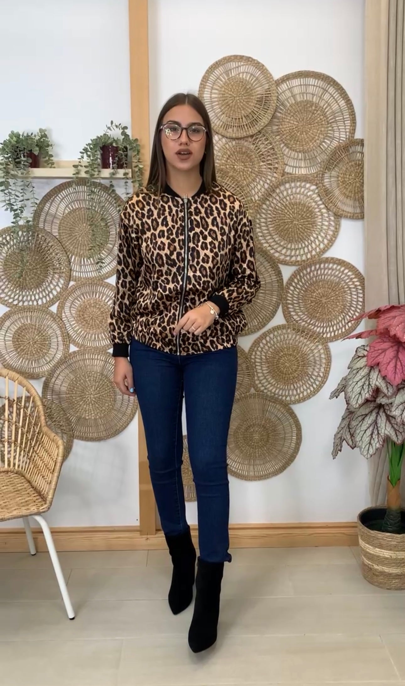 BOMBER LEOPARDO
