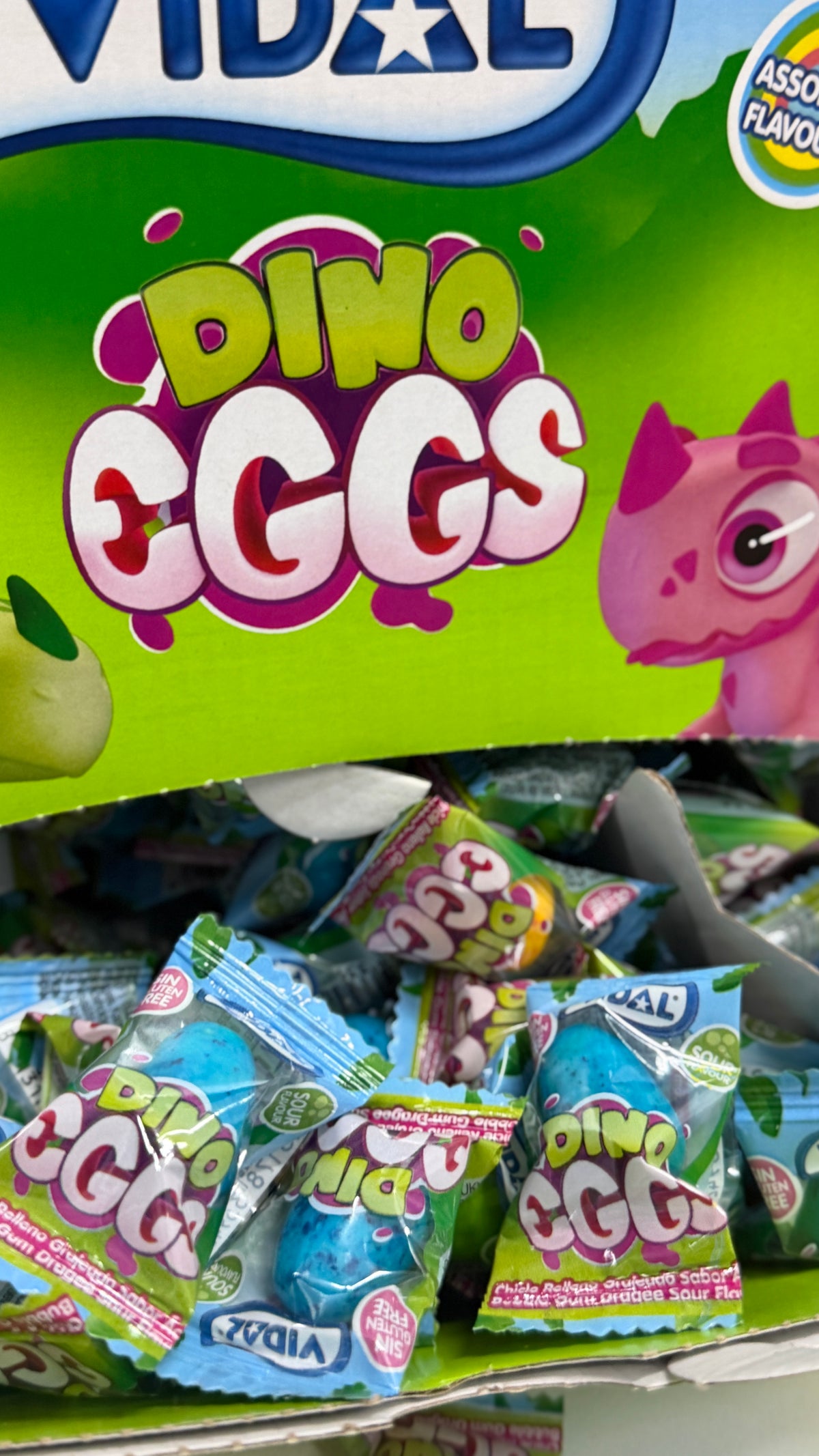 CHICLE HUEVOS DINO RELENO