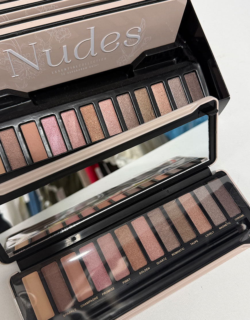 PALETA NUDES 12 SOMBRAS + APLICADOR + ESPEJO MAGIC STUDIO
