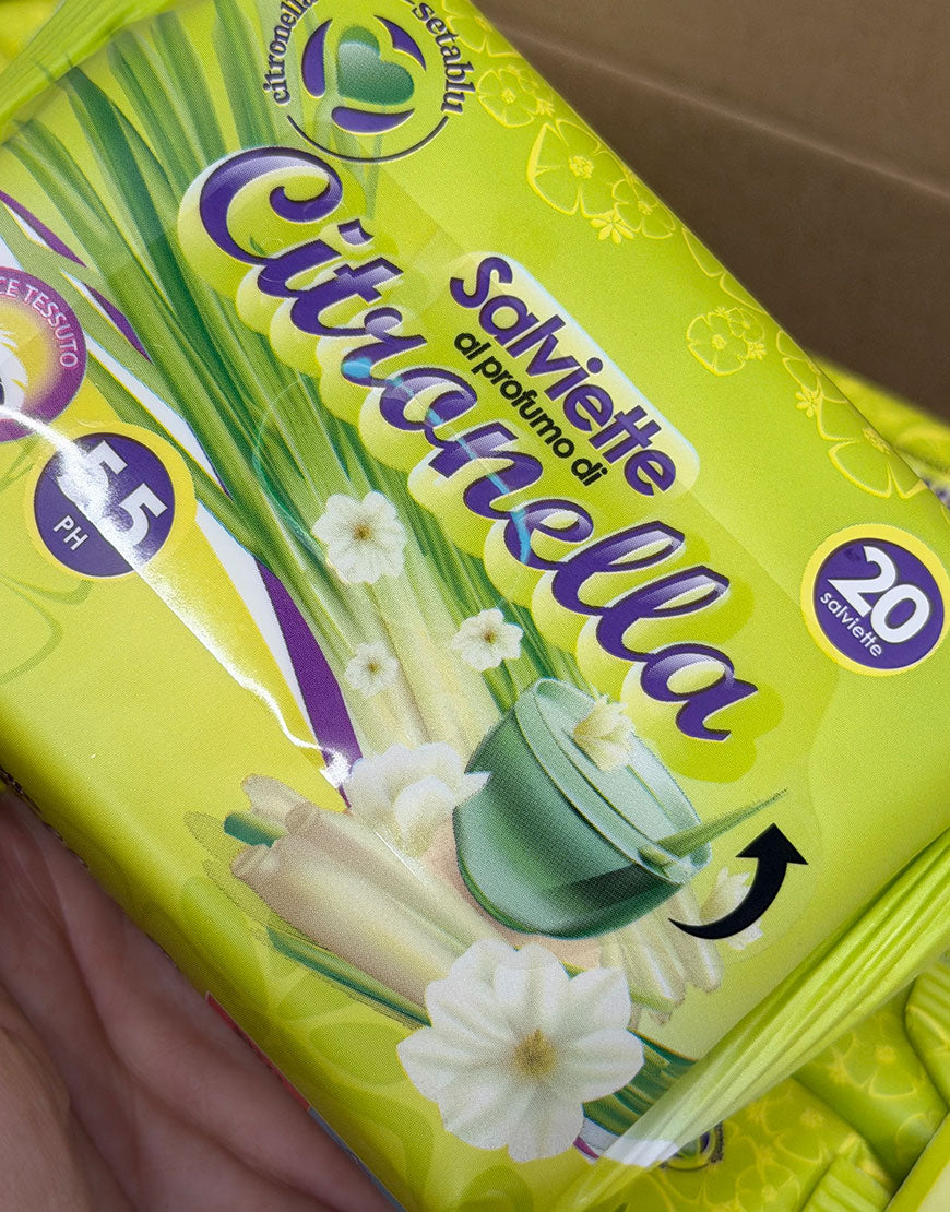 TOALLITAS DE CITRONELA