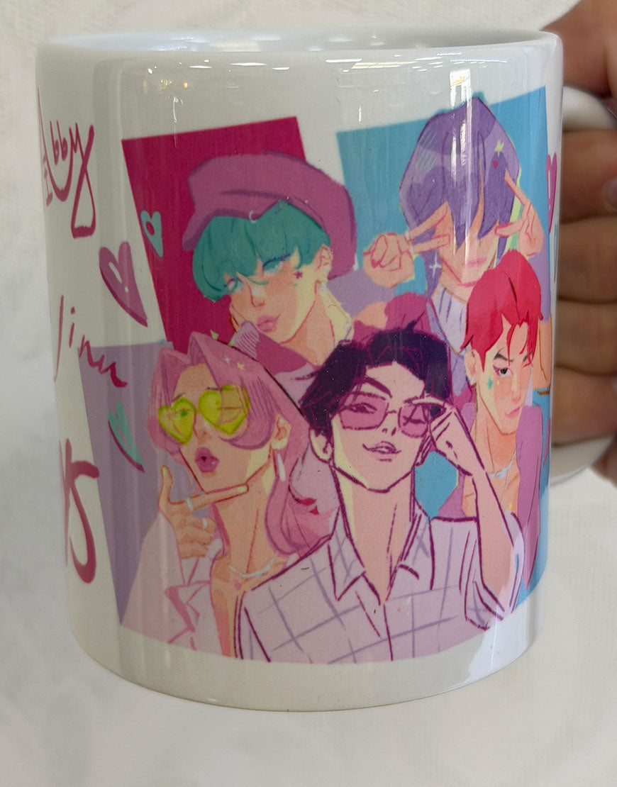 TAZA PERSONAJES KPOP