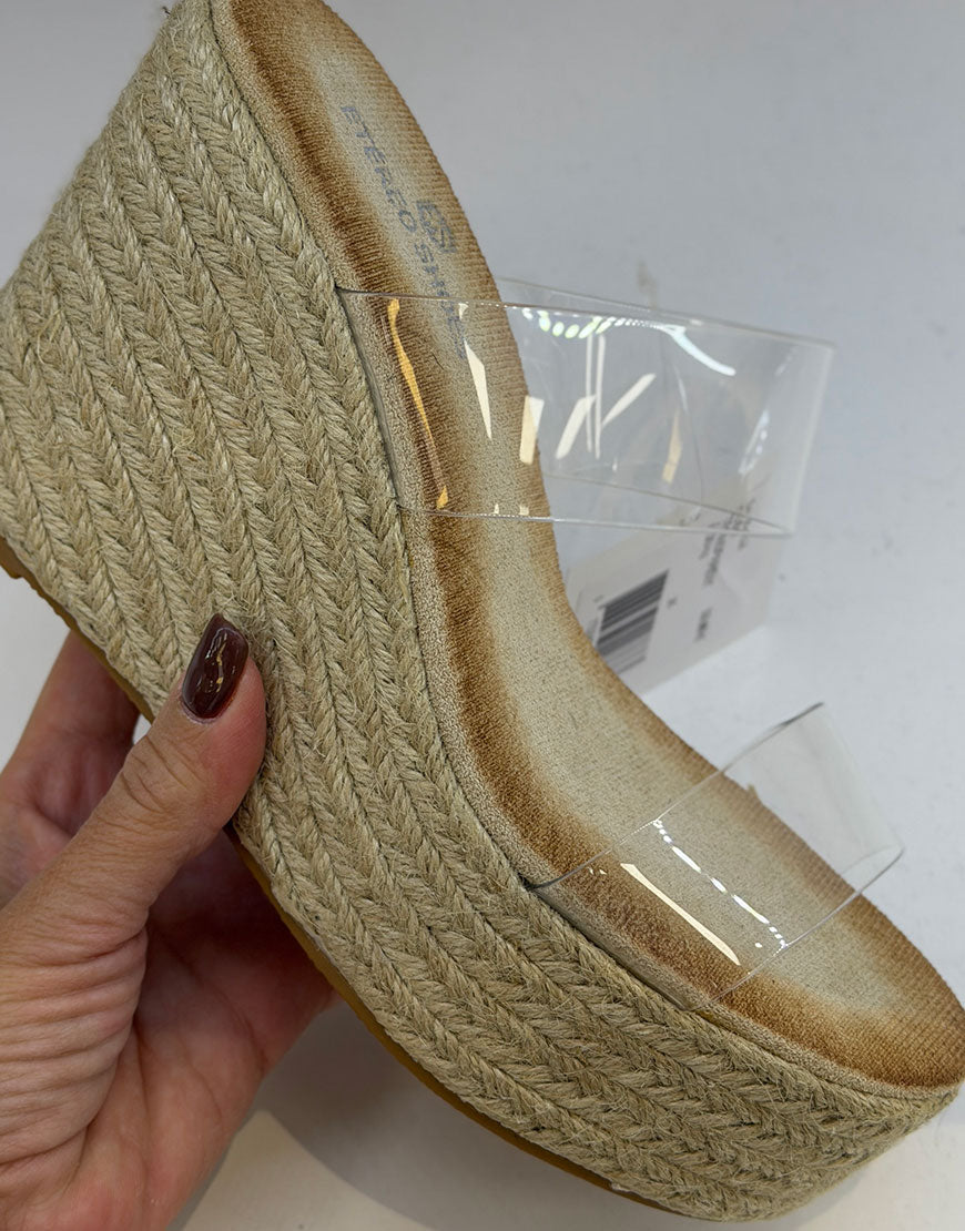 SANDALIA CUÑA TRANSPARENTE 36/41