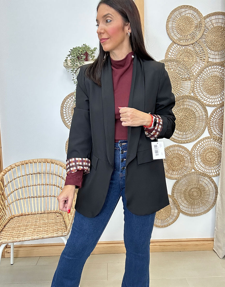 BLAZER FLORRO CUADROS