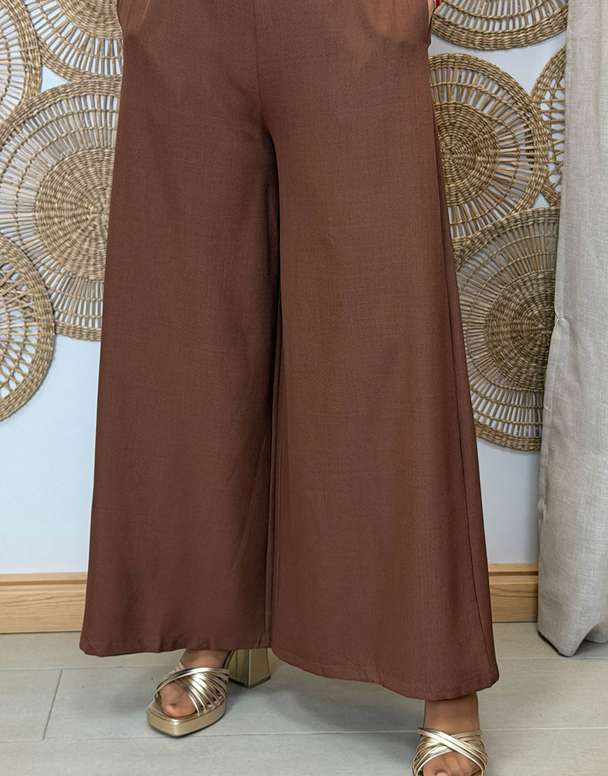 PANTALON PALAZZO CON CINTURON