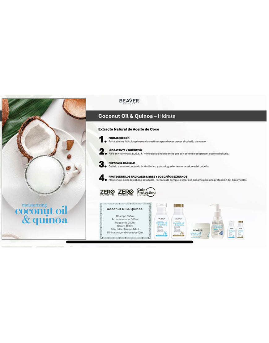 MASCARILLA BEAVER COCO Y QUINOA