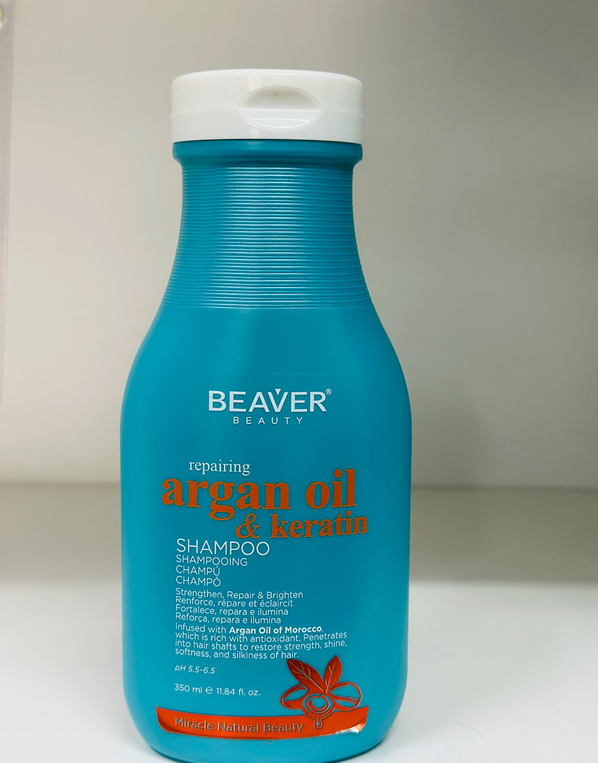 CHAMPU BEAVER ARGAN Y KERATINA