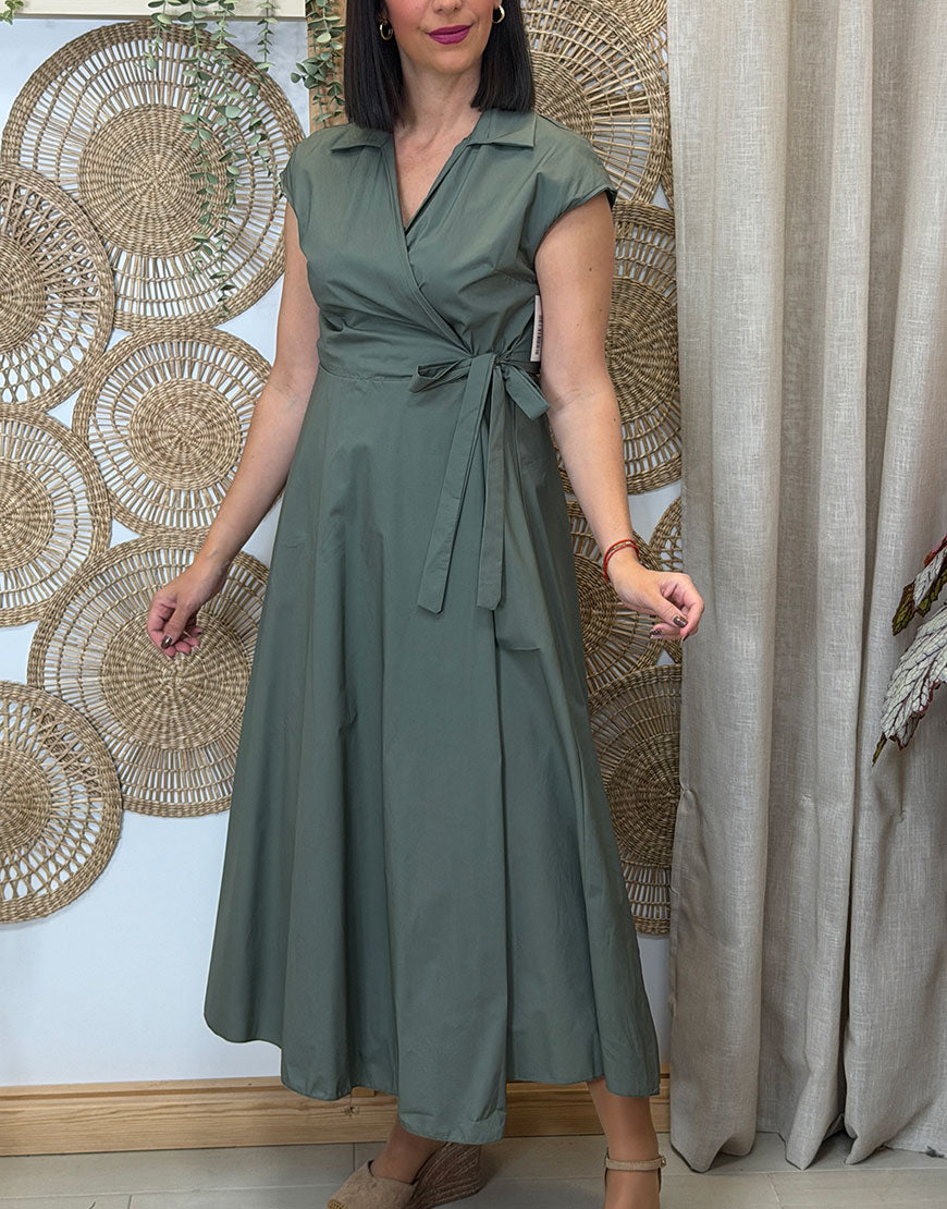 VESTIDO CRUZADO LARGO