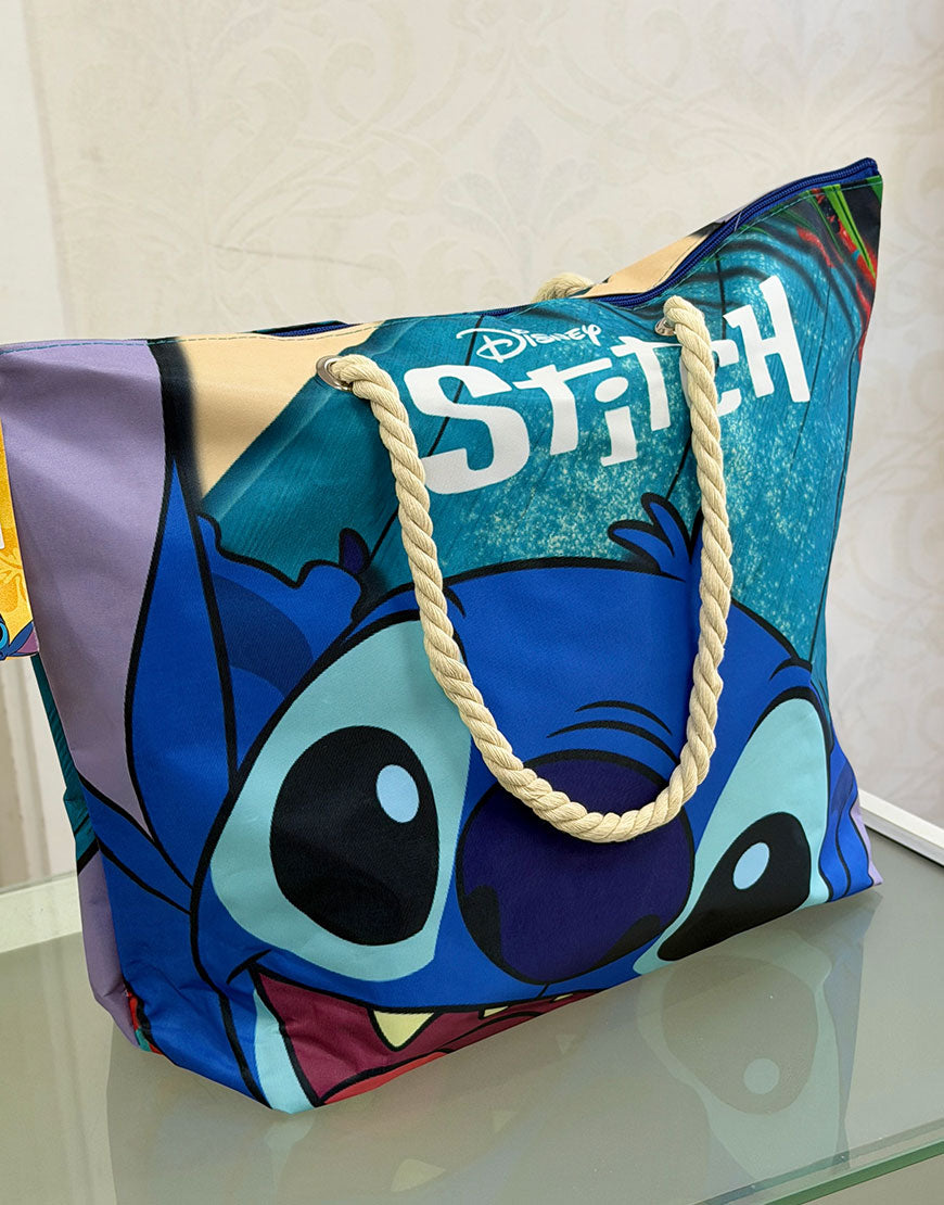BOLSO PLAYA STITCH DOBLE CARA
