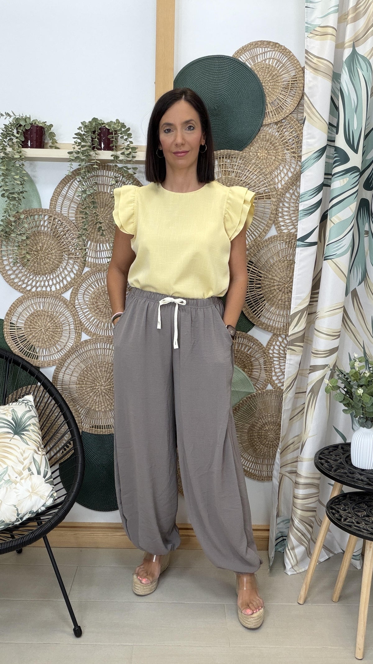 PANTALON BOMBACHO LISO