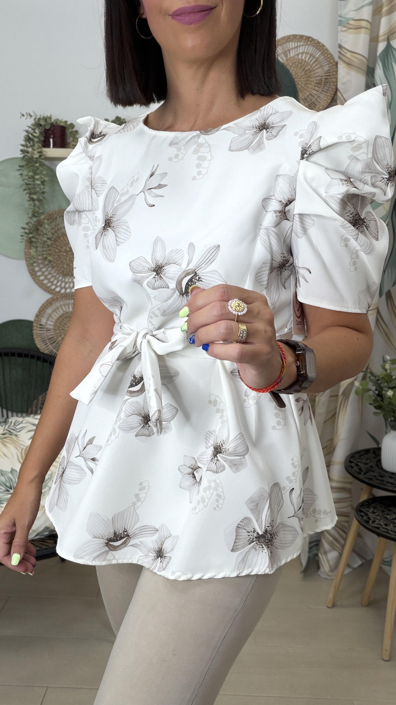 TOP FLORAL MANGA FAROL
