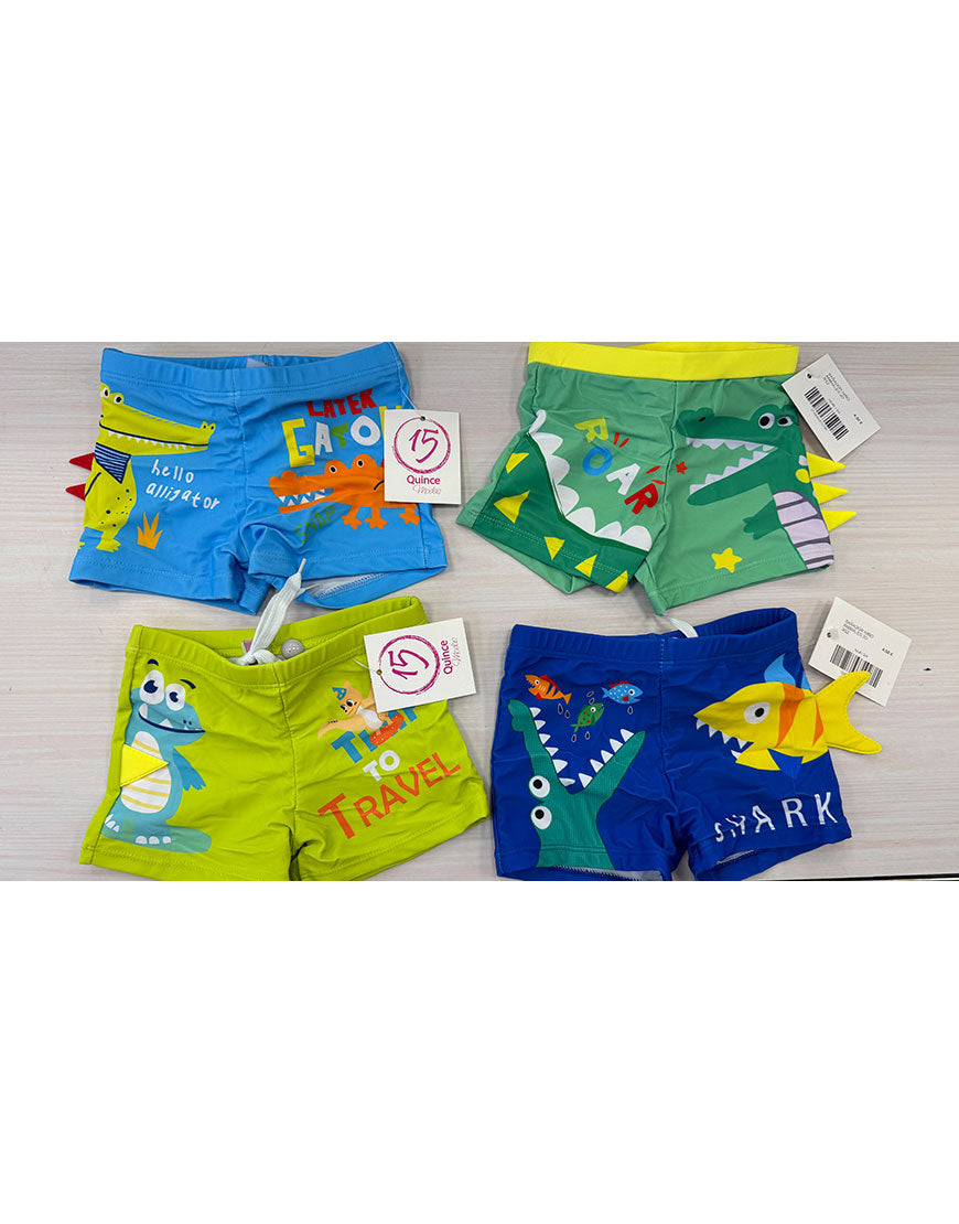 BAÑADOR NIÑO ANIMALES 3D 3/12