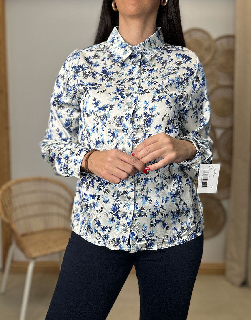 CAMISA FLORES AZUL