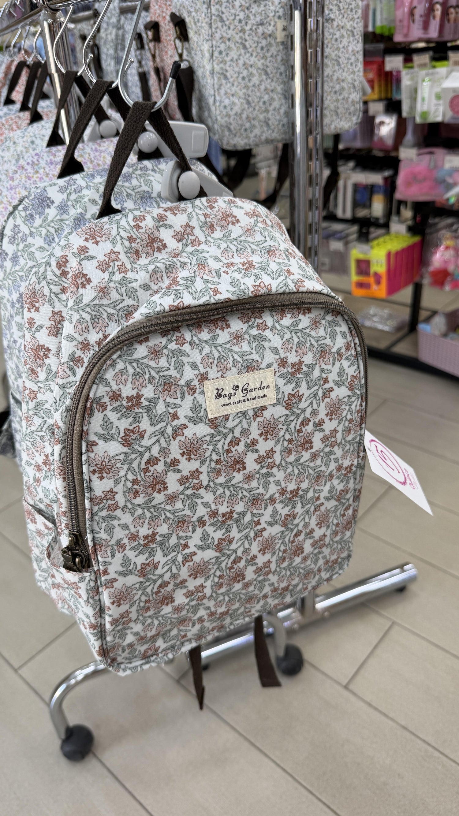 MOCHILA NEVERA FLORECILLAS 7071