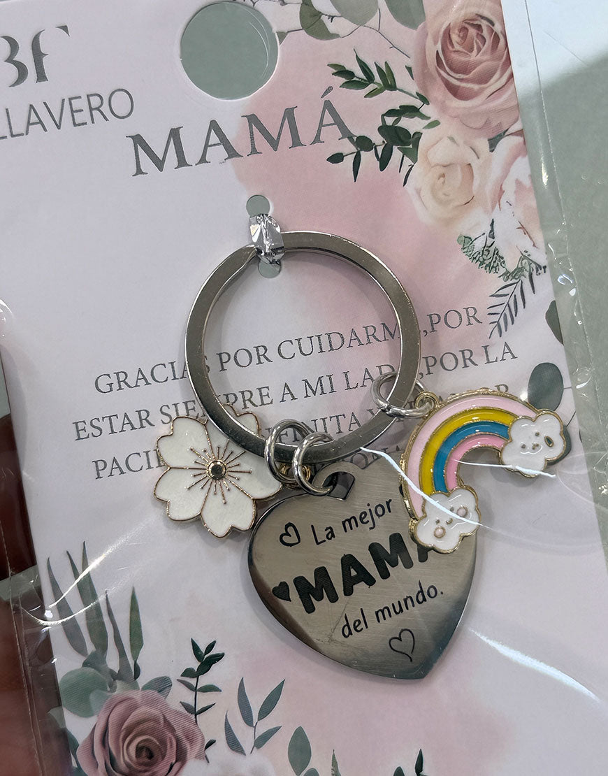 3. LLAVERO ACERO MAMA LA MEJOR MAMA DEL MUNDO...