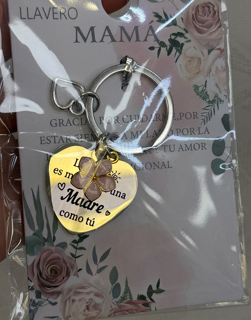 6. LLAVERO ACERO MAMA - LA VIDA ES MEJOR CON UNA MADRE...