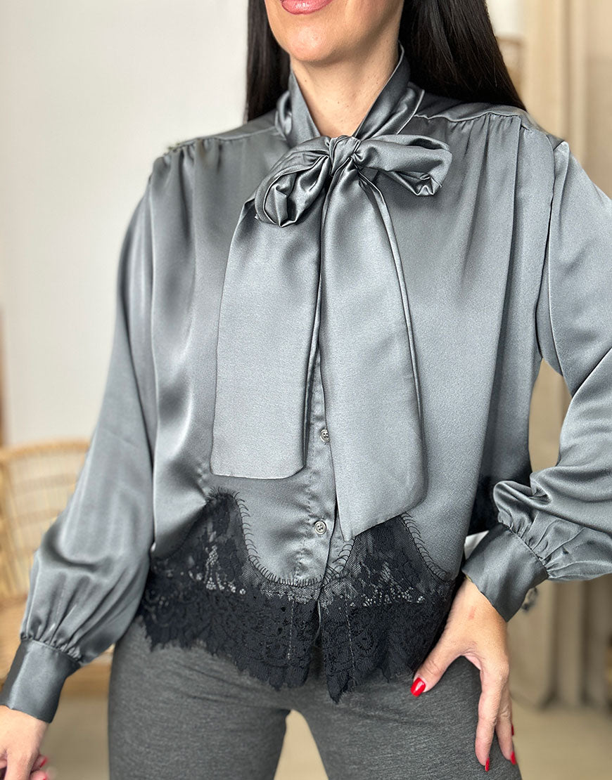 CAMISA LAZADA Y ENCAJE