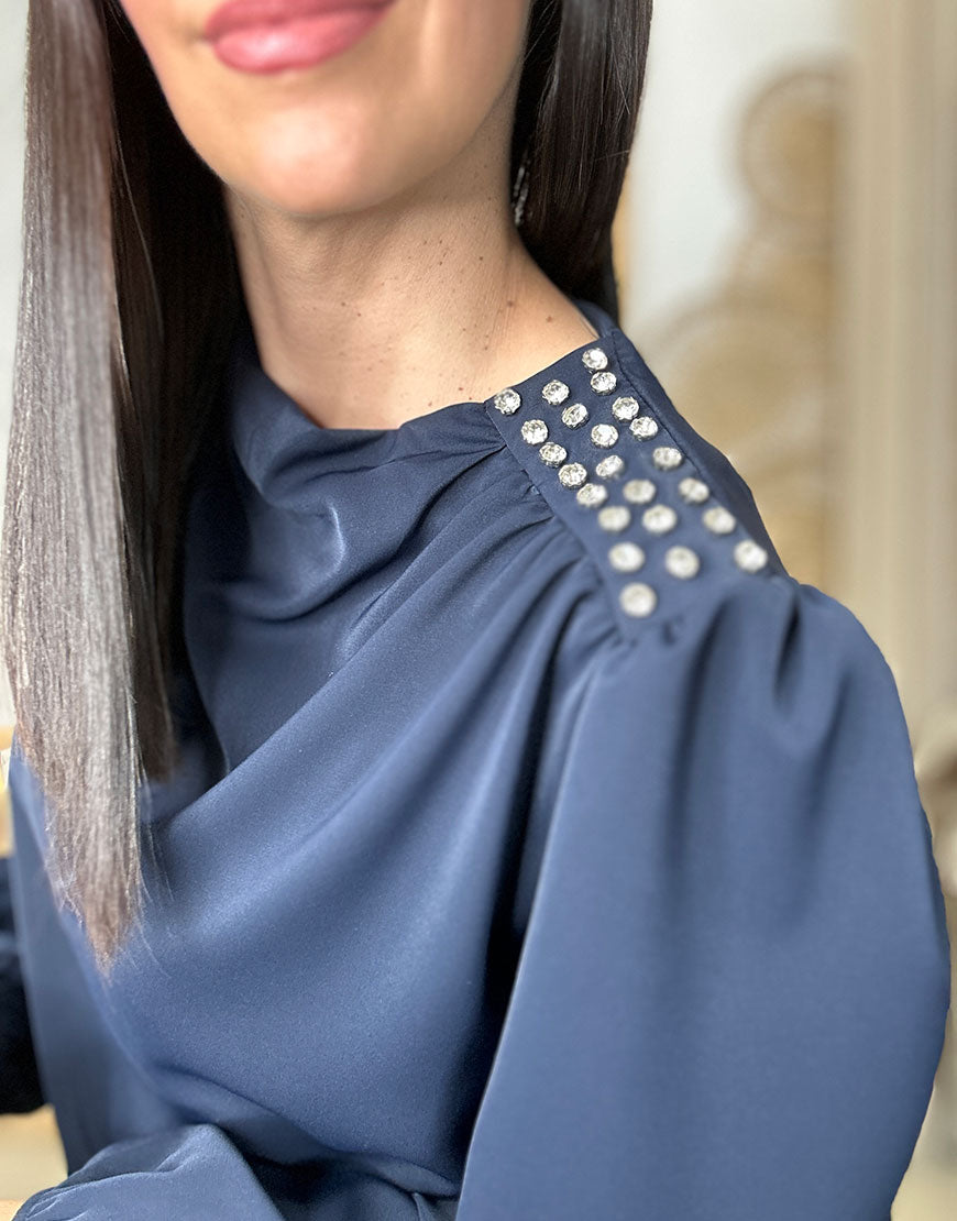 BLUSA SATEN BRILLITOS