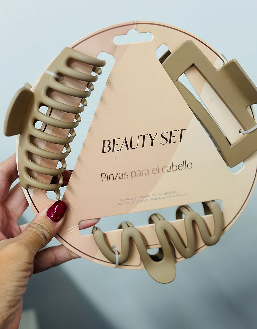 SET 3 PINZAS DE PELO