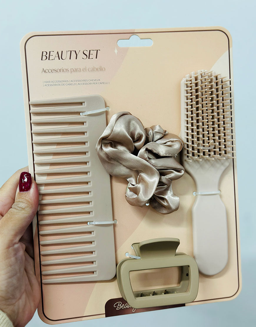 SET 4 ARTICULOS DE PELO