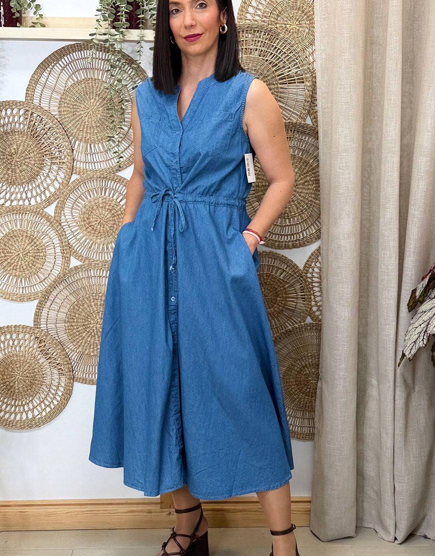 VESTIDO VAQUERO MIDI