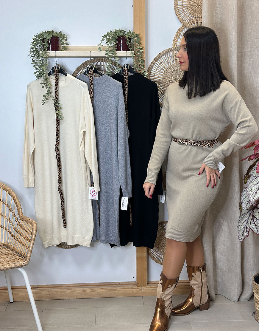 VESTIDO CINTURON LEO