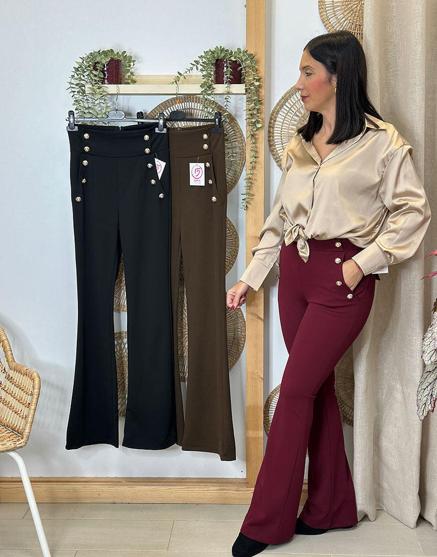 PANTALON VESTIR BOTONES