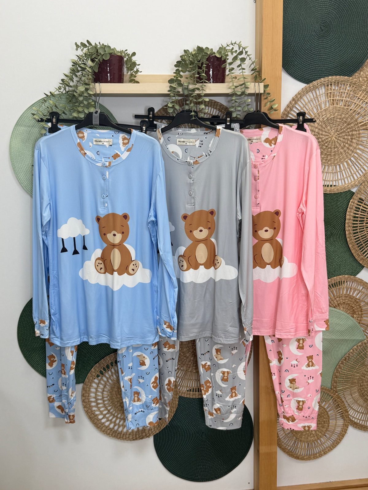 PIJAMA OSO NUBES