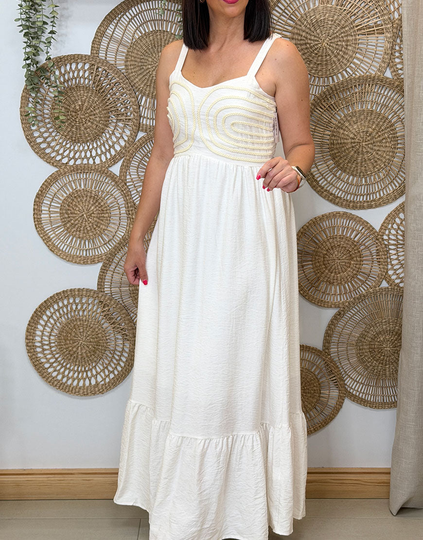 VESTIDO BORDADO ONDAS