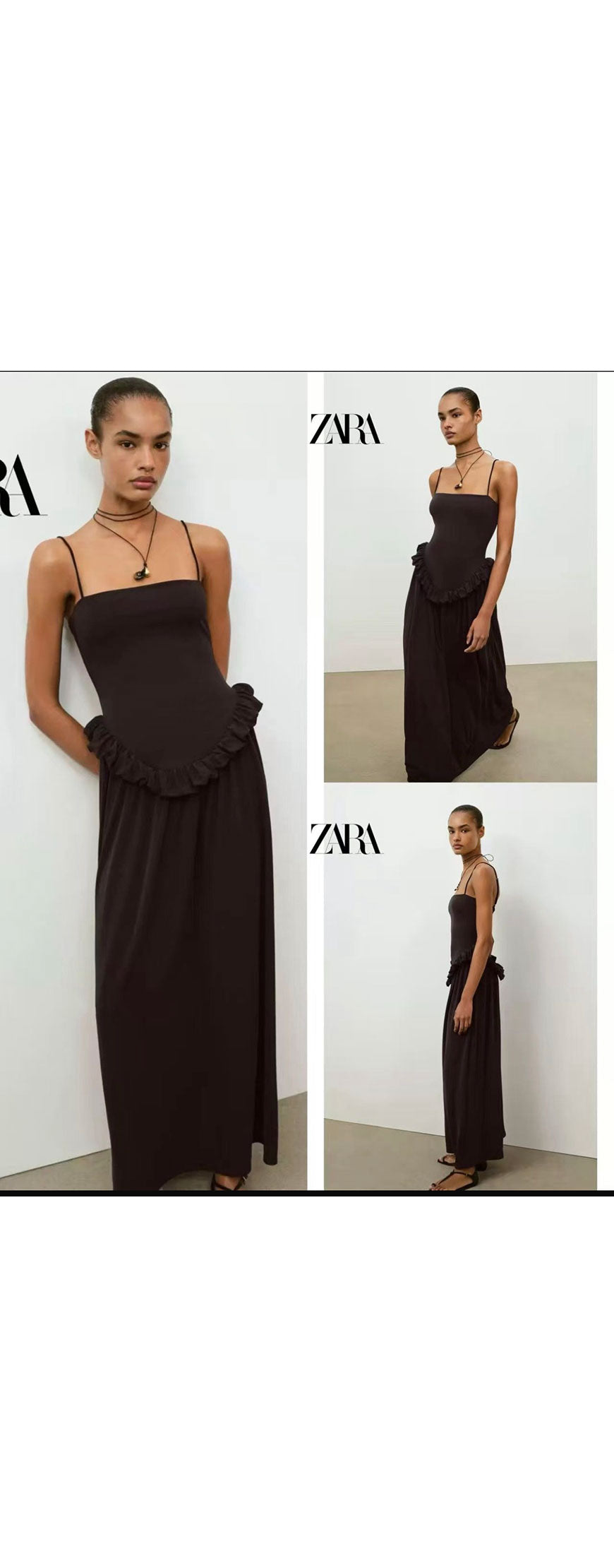 VESTIDO ZARA VOLANTITO