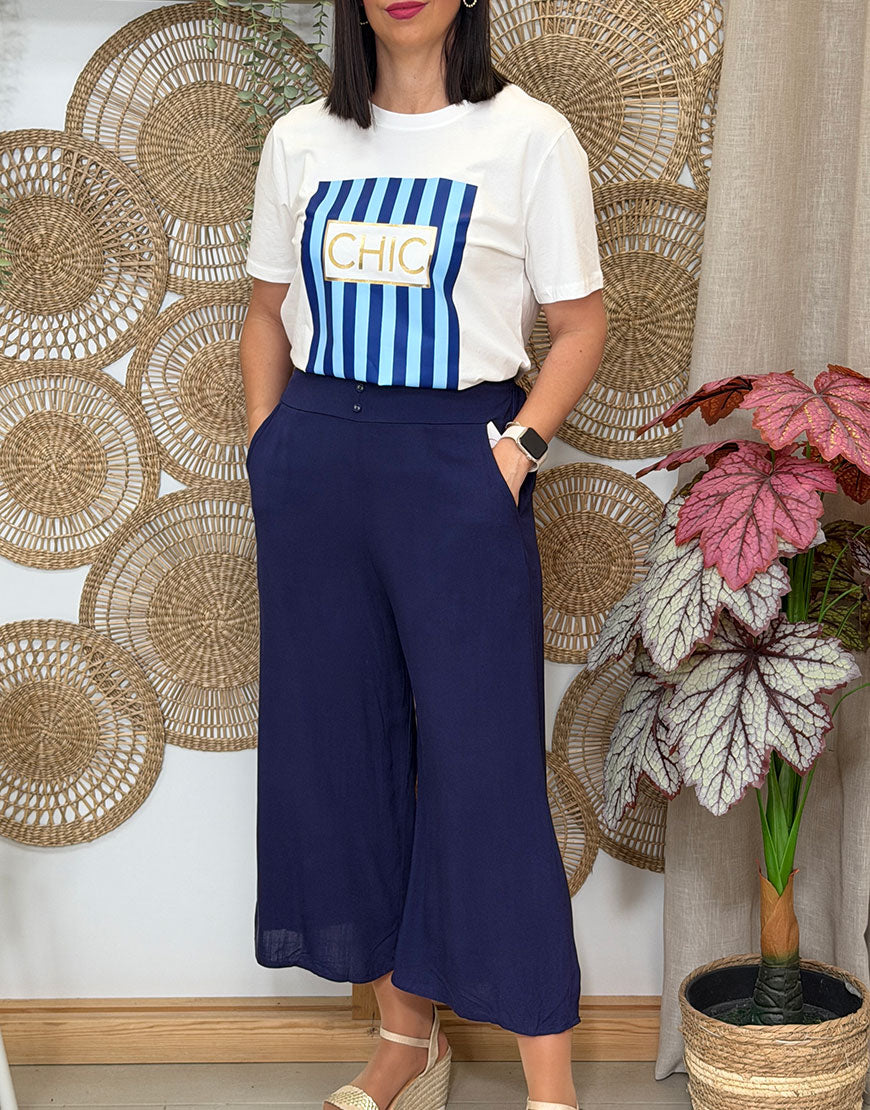 CAMISETA CHIC RAYAS