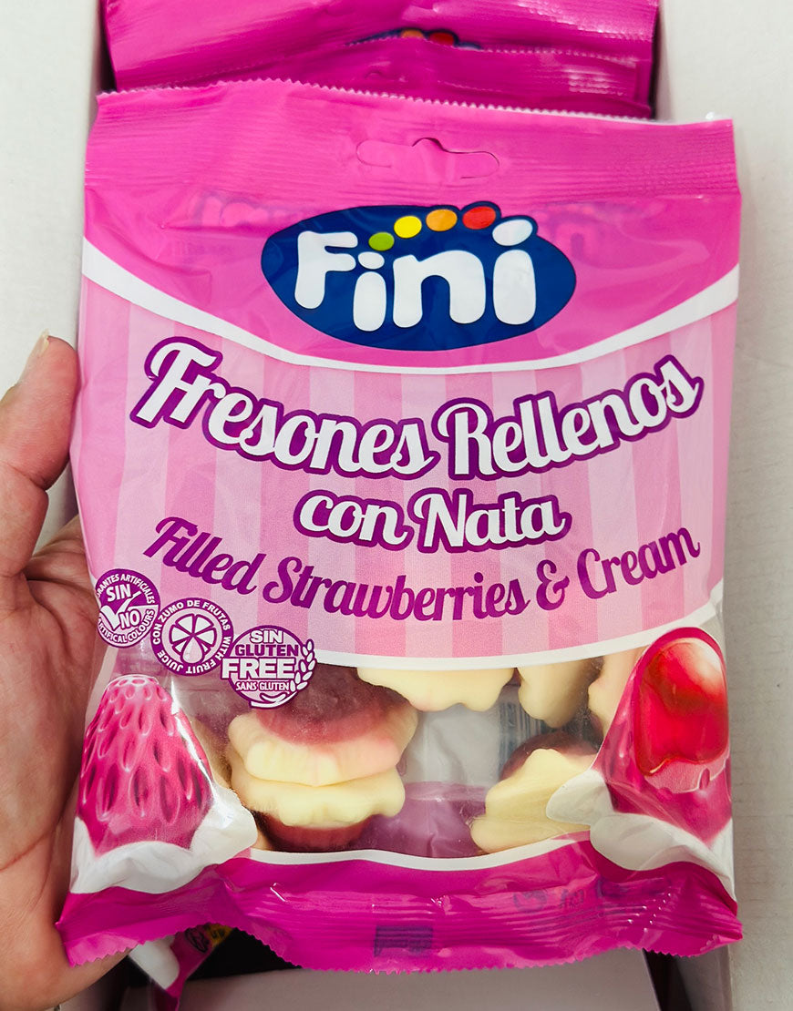 BOLSITA FRESAS RELLENAS CON NATA