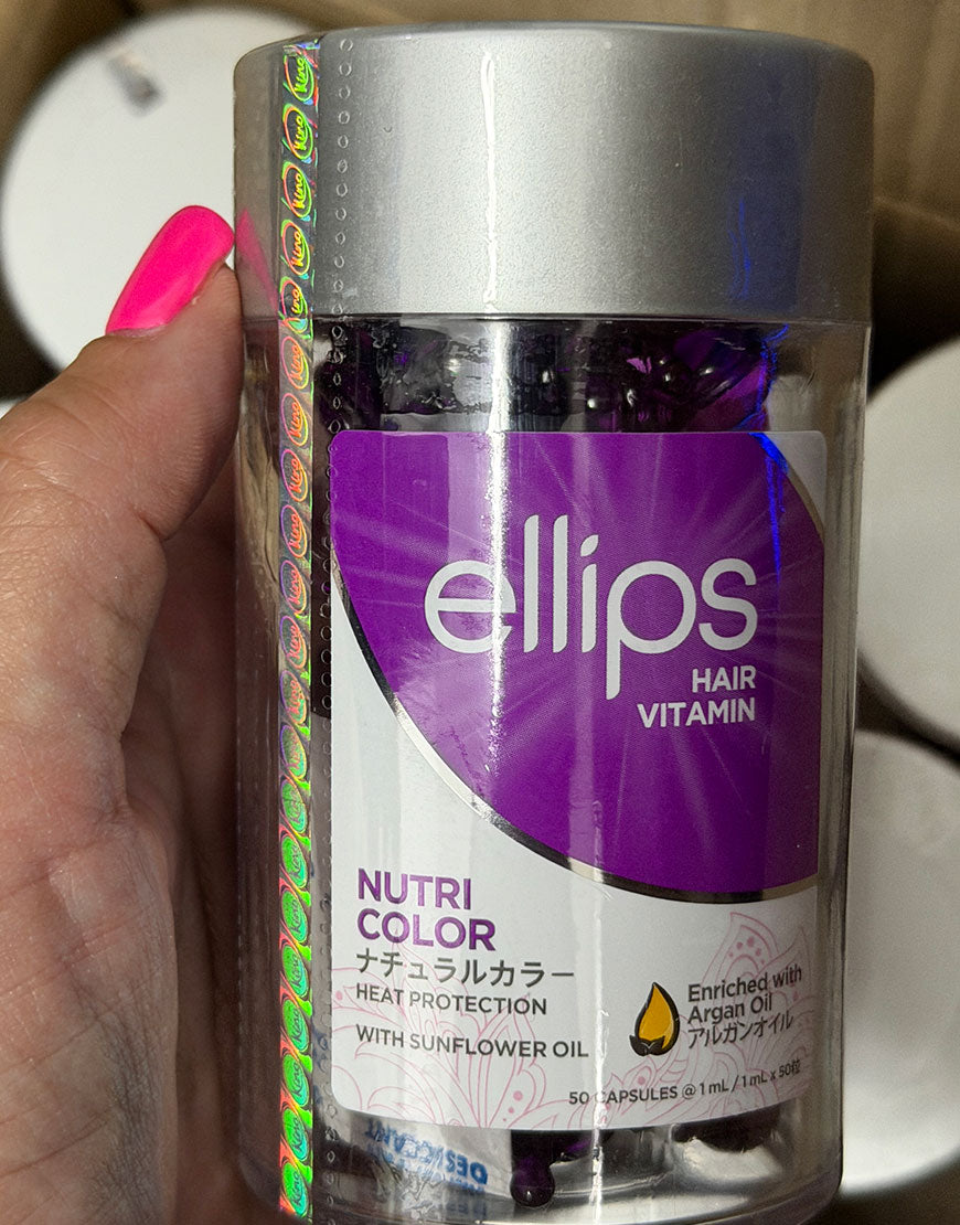 50 CAPSULAS ELLIPS CAPILAR LILA